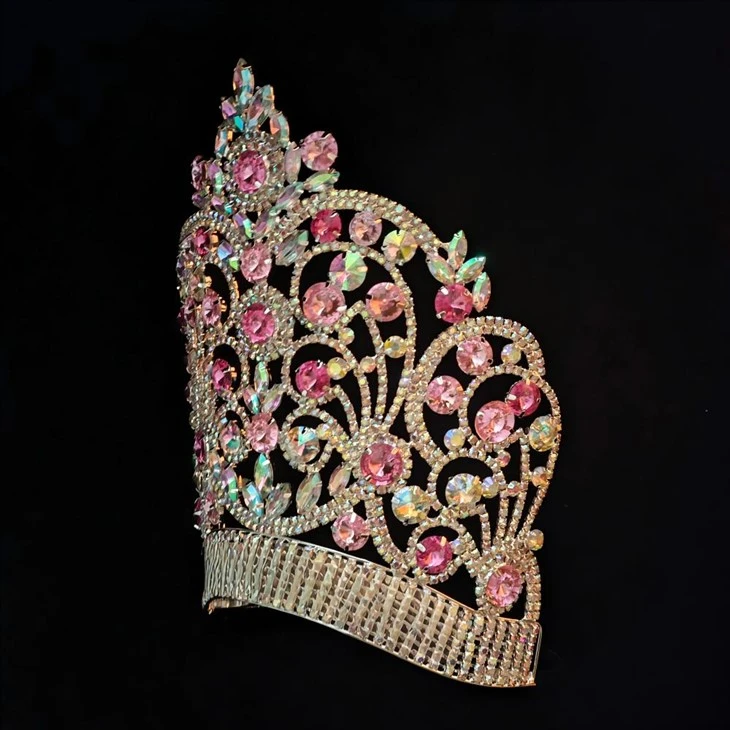 Rhinestone Pageant Crowns Vintage Wedding Tiaras Crown suppliers